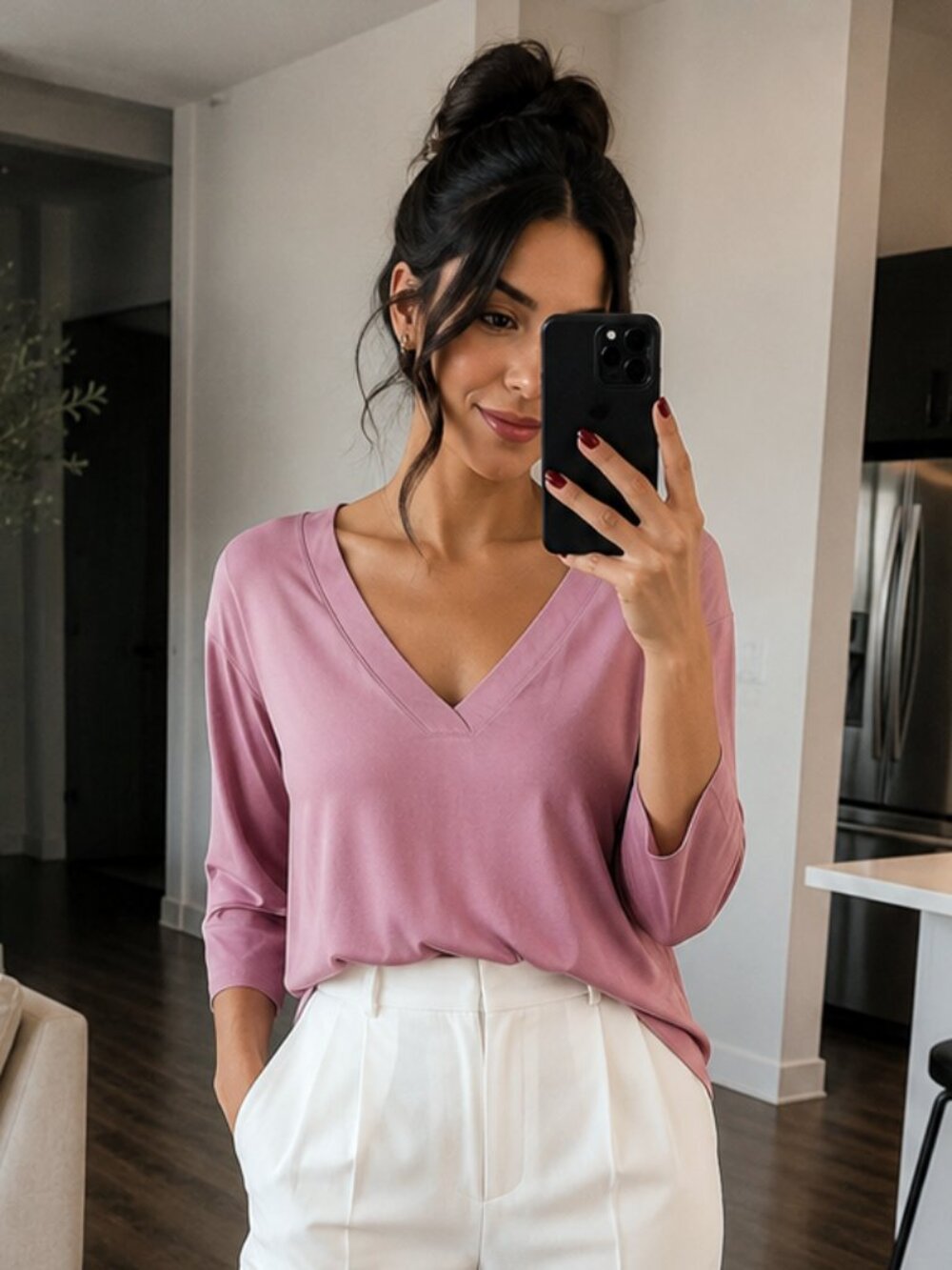 Banana Republic V-Neck Top - Blouse